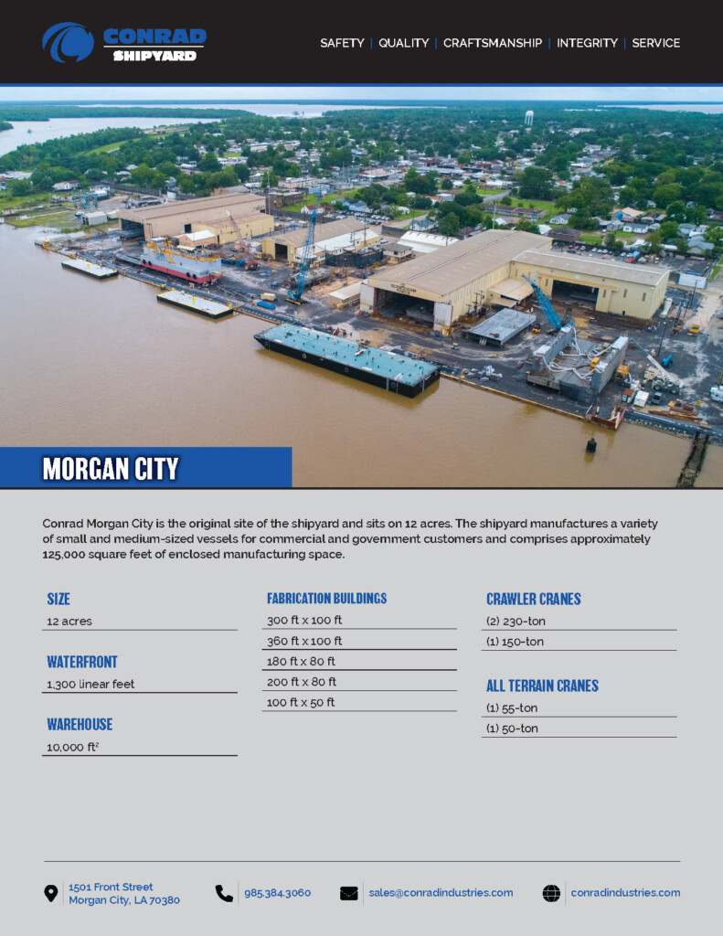 Conrad Morgan City Spec Sheet